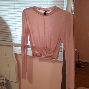 (3FOR$15) H&M crop sparkly long sleeve